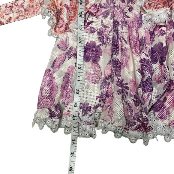 Hemant & Nandita Suki sleeveless mini dress ruffle pink size XL coquette prairie - Picture 12 of 15